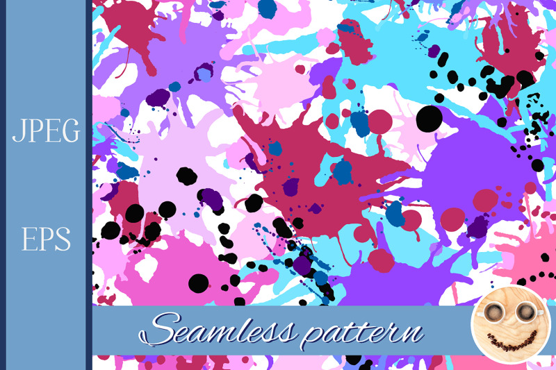 turquoise-purple-pink-ink-paint-splashes-seamless-pattern