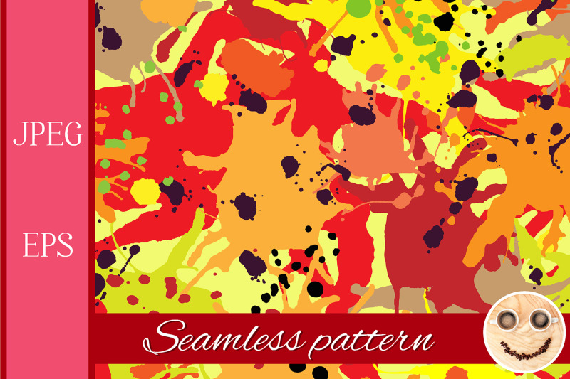 red-orange-maroon-ink-paint-splashes-seamless-pattern