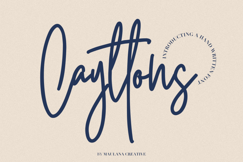 cayttons-signature-font