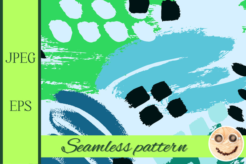 blue-green-hand-drawn-paint-lines-seamless-pattern