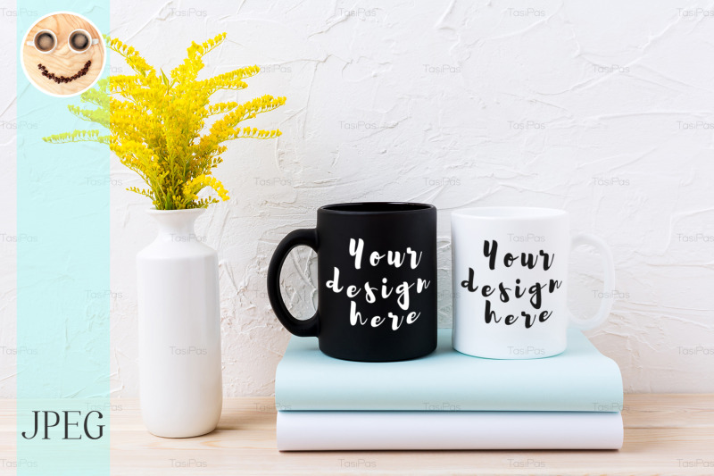 white-and-black-mug-mockup-with-ornamental-yellow-flowering-grass