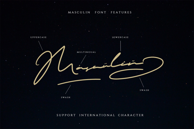 masculin-the-real-signature-font