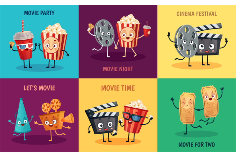 cartoon-cinema-characters-funny-popcorn-cinema-tickets-and-3d-movie