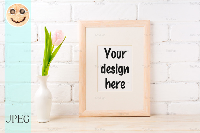 wooden-frame-mockup-with-pale-pink-tulip-in-vase