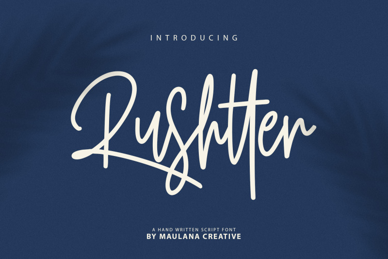 rushtter-signature-font