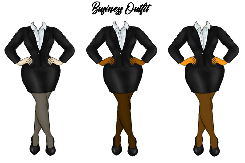 girls-at-work-cusotmizable-clipart-fashion-builder