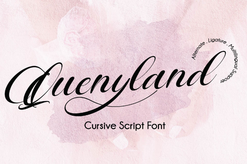 quenyland-cursive-script-font