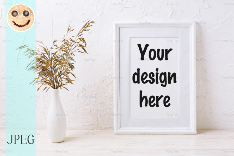 white-frame-mockup-with-dried-grass-in-vase