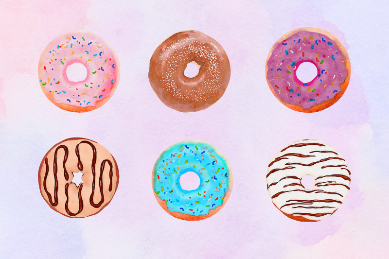watercolor-donuts-clipart