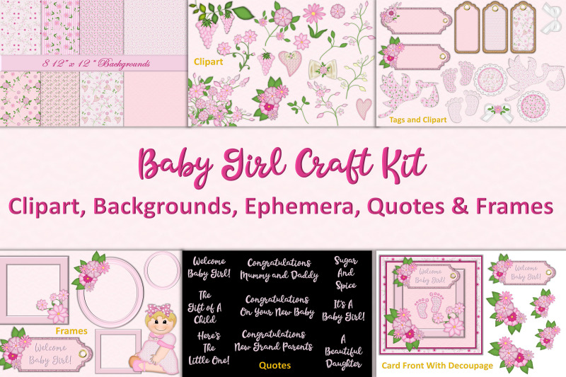 new-baby-girl-clipart-and-backgrounds-bundle