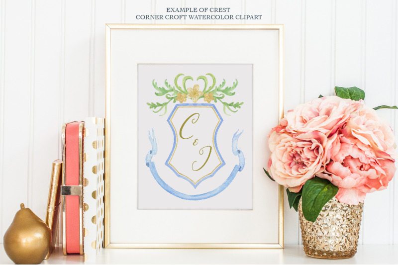 watercolor-vintage-style-crest-collection