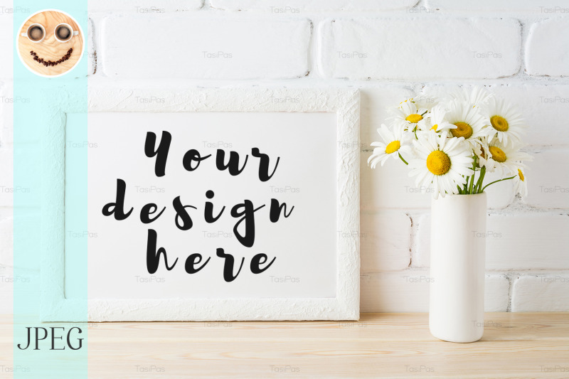 white-landscape-frame-mockup-with-daisy-flower-in-styled-vase