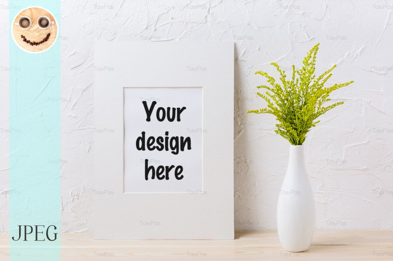 white-mat-frame-mockup-with-ornamental-grass-in-exquisite-vase