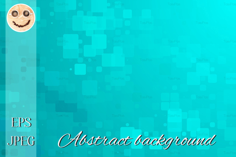 turquoise-green-glowing-various-tiles-background