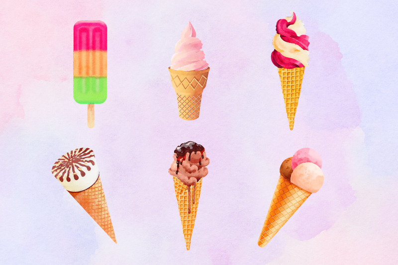 watercolor-ice-cream-clipart