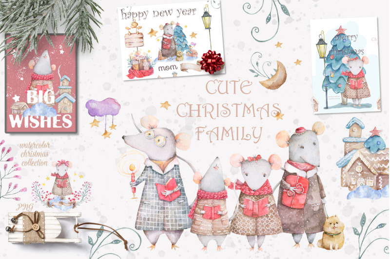 christmas-story-watercolor-cute-rats