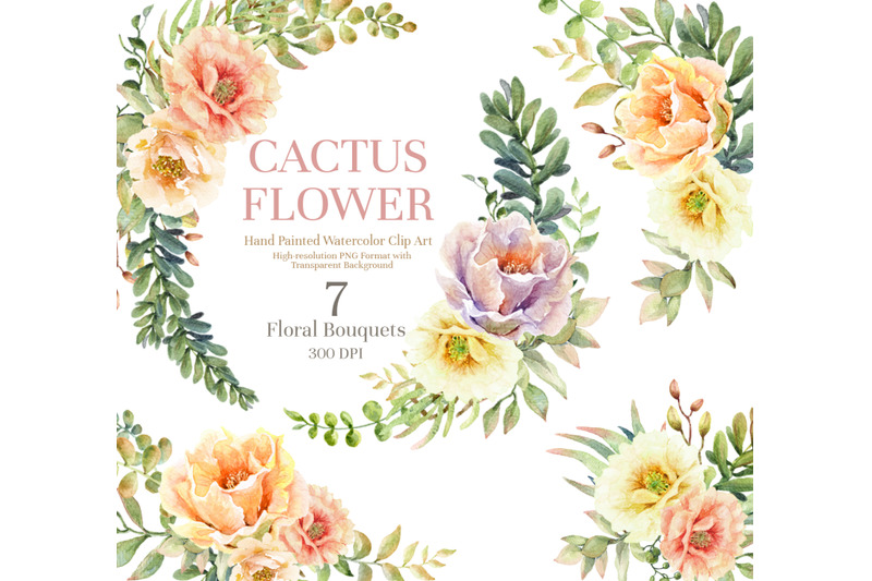 succulent-bloom-watercolor-cliparts-watercolor-flower-cactus