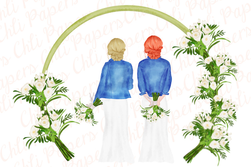 bride-and-bridesmaids-clipart-wedding-clipart-custom-bride