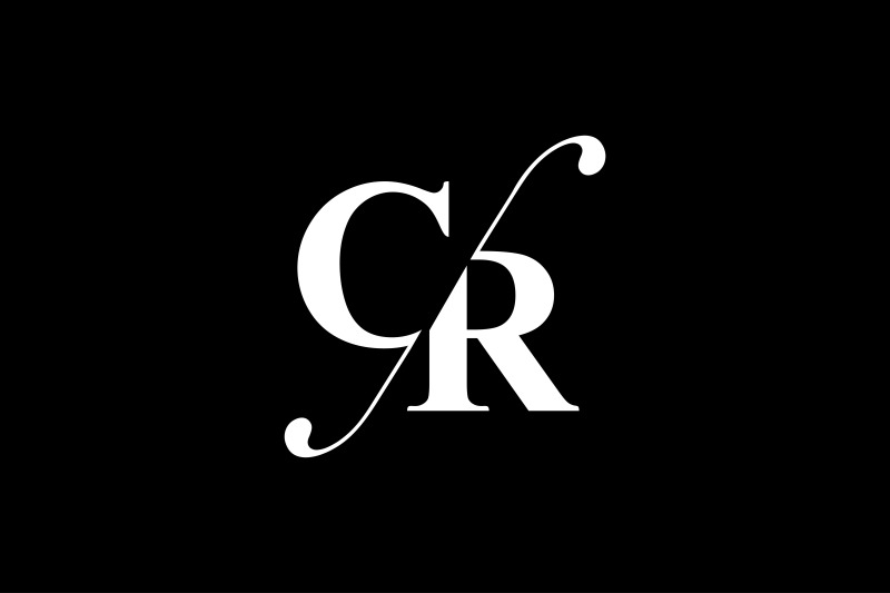 CR Monogram Logo Design By Vectorseller | TheHungryJPEG.com