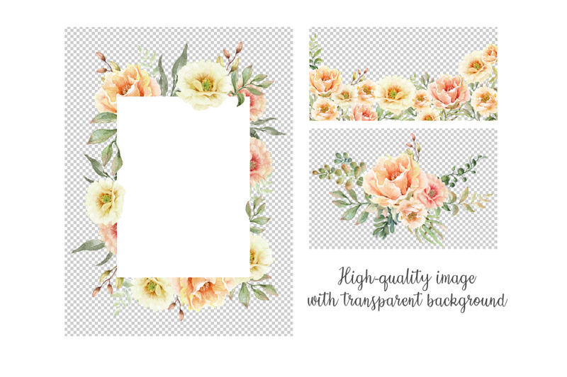 watercolor-flower-wedding-set