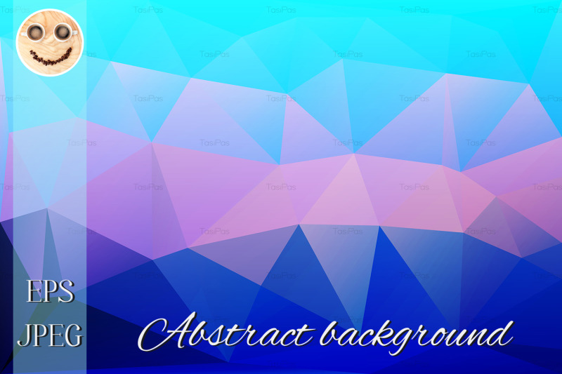 blue-shades-pink-low-poly-background