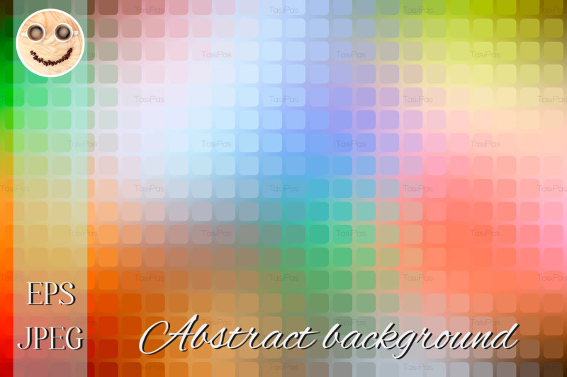 rainbow-colors-abstract-rounded-mosaic-background