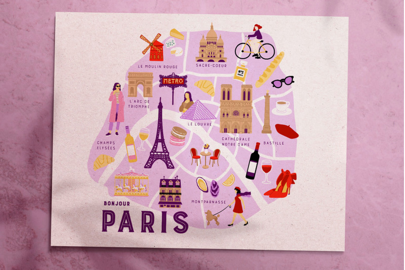 paris-map-and-stickers