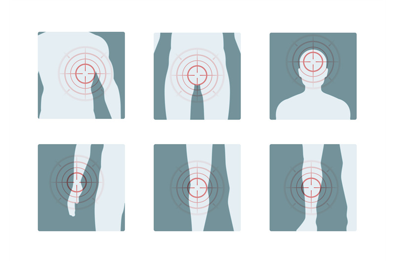 body-pain-concentric-red-rings-of-painful-human-parts-analgesic-vecto