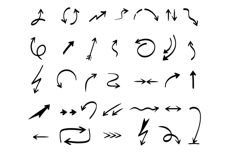 arrows-collection-hand-drawing-abstract-shapes-coordination-direction