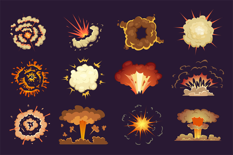 bomb-explosion-motion-abstract-blast-fire-and-clouds-exploded-vector