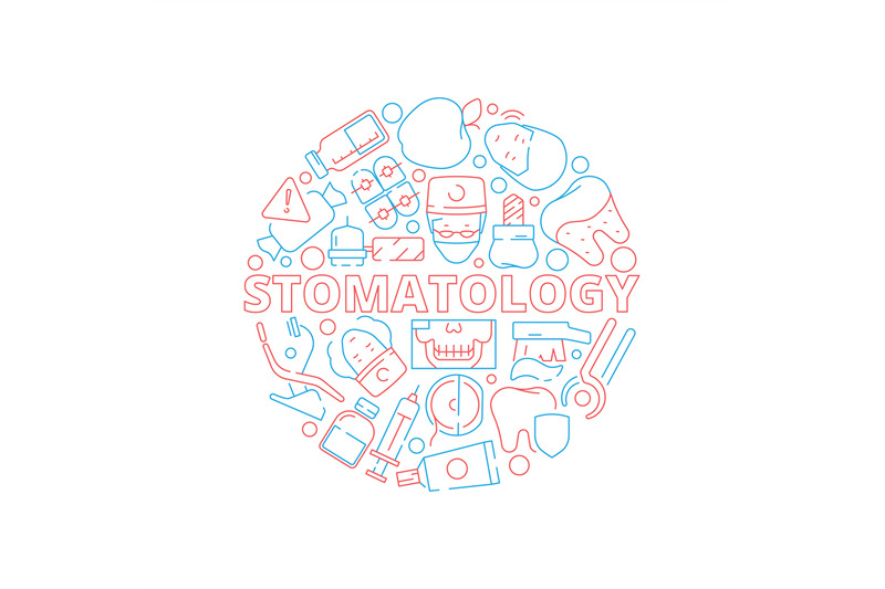 dental-icons-set-circle-shape-with-stomatology-teeth-veneers-orthodon