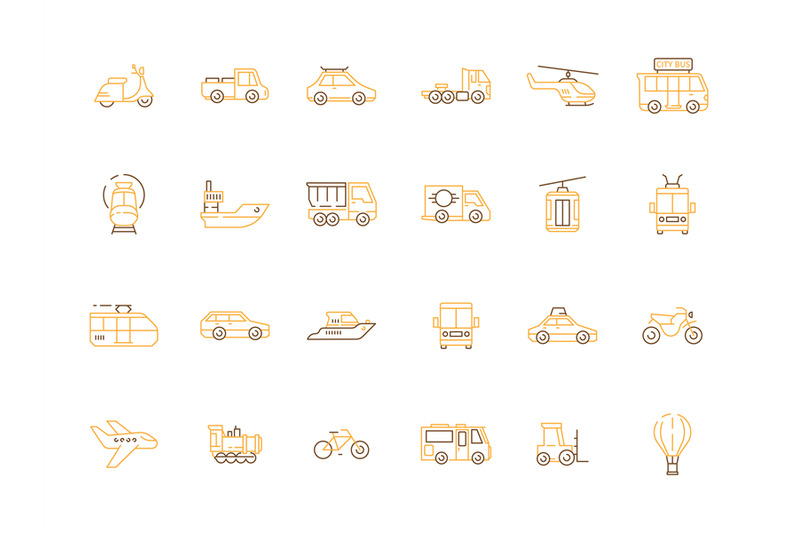 urban-transport-icon-public-vehicles-taxi-motorcycle-planes-boats-hel