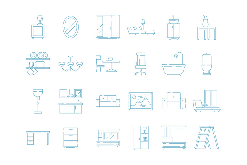room-furniture-icon-bed-table-desk-chair-sofa-vector-thin-symbols-pic