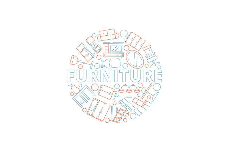 furniture-background-interior-tools-in-circle-shape-sofa-chair-table