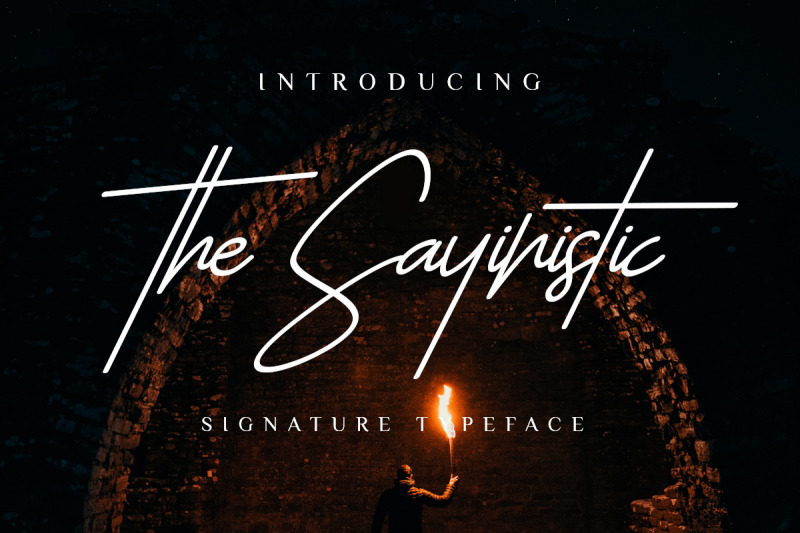 the-sayinistic-signature-font