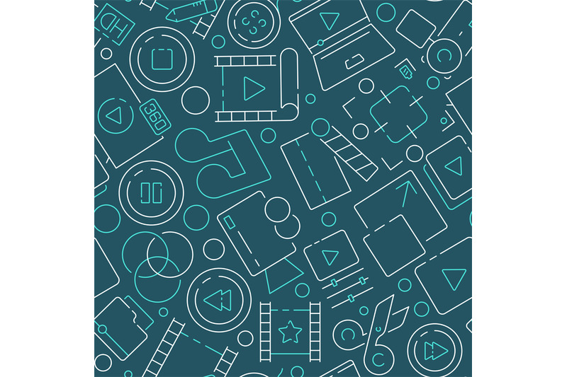 movie-pattern-editing-film-production-cinema-symbols-entertainment-in