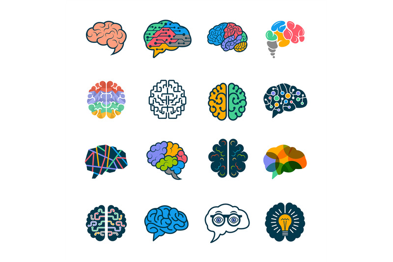 human-brain-collection-creative-silhouettes-of-smart-minds-genius-rem