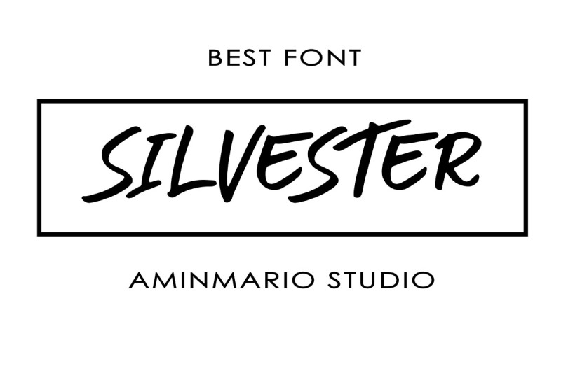 silvester-6-font-brush-pen
