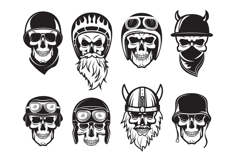 skull-bandana-helmet-bikers-rock-symbols-tattoo-vector-black-pictures