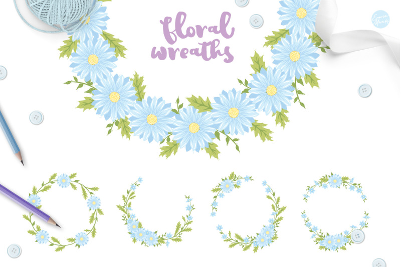 blue-flower-baby-shower-cute-drawings-plus-invitation-templates