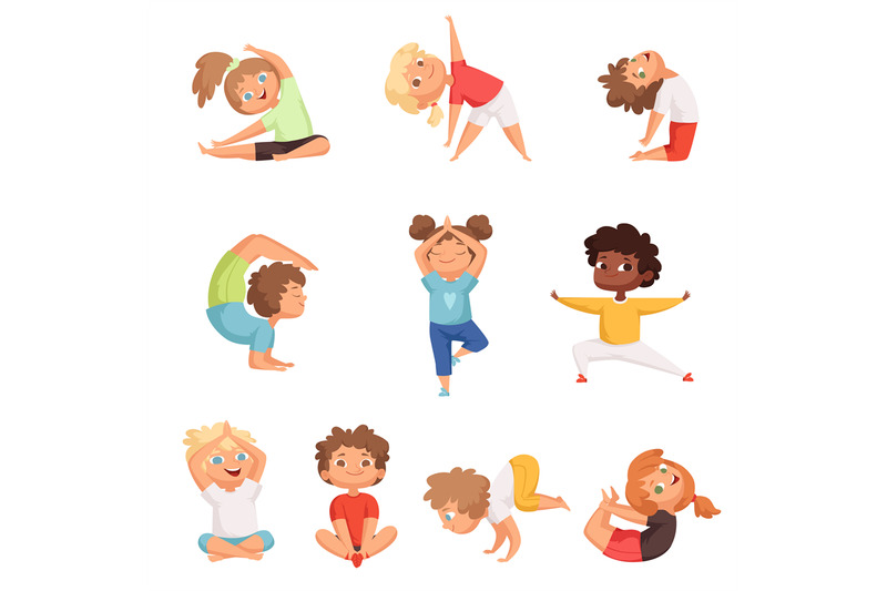 yoga-kids-characters-fitness-sport-childrens-posing-and-making-gymnas