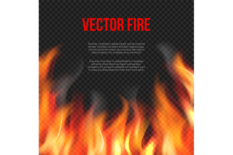 fire-background-light-of-blazing-flame-on-transparent-background-vect