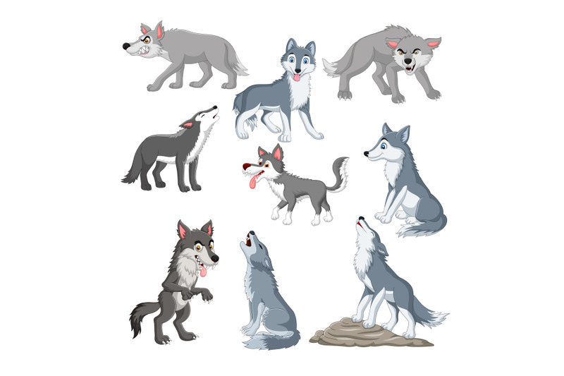 cartoon-wolves-collection