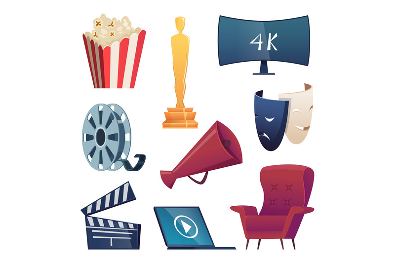 cinema-icons-entertainment-cartoon-symbols-3d-glasses-snacks-camera-p