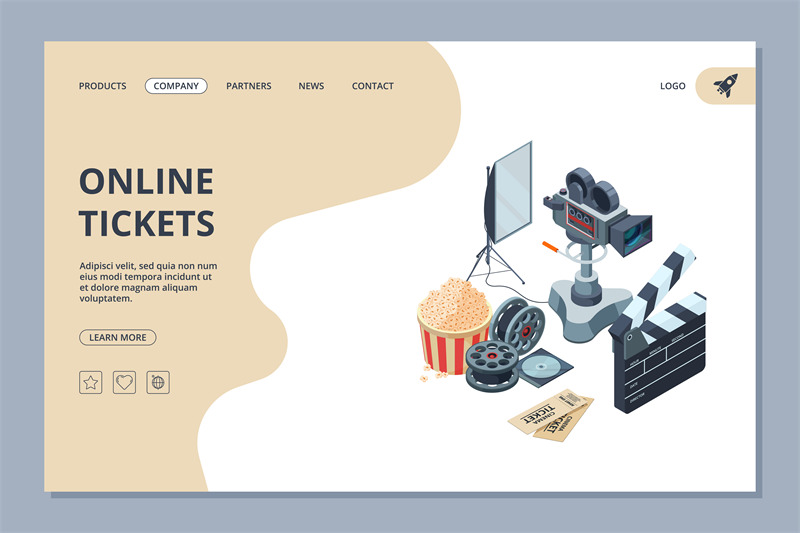 cinema-landing-web-page-template-videography-studio-equipment-cinema