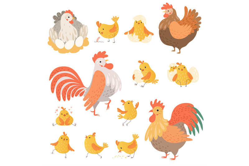 chicken-and-rooster-funny-domestic-farm-animals-birds-eggs-pollo-vect