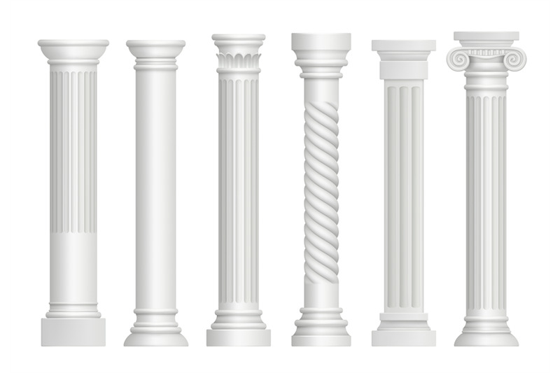 antique-pillars-greek-historical-rome-classic-columns-vector-realisti