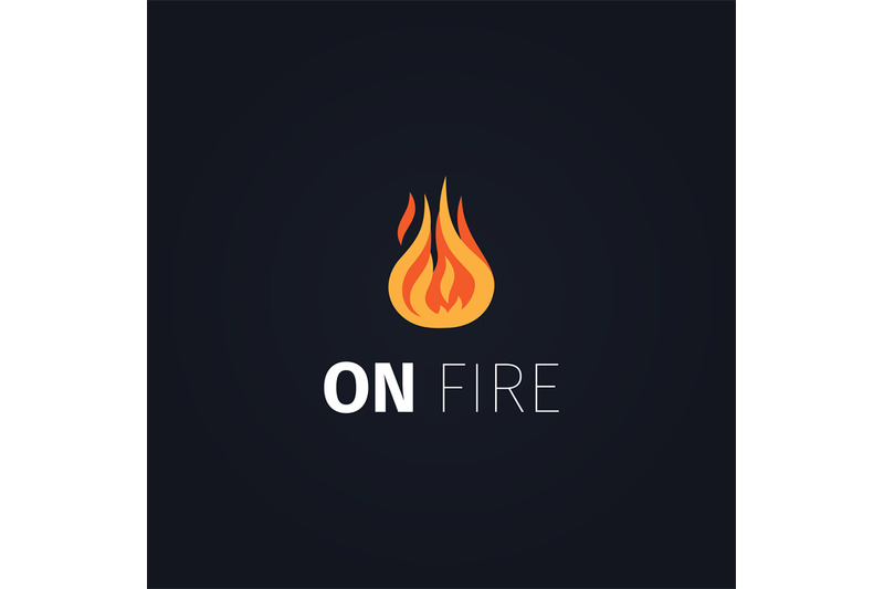 on-fire-flame-logo-template