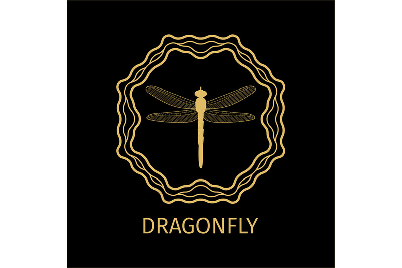 dragonfly-in-calligraphy-framework-label