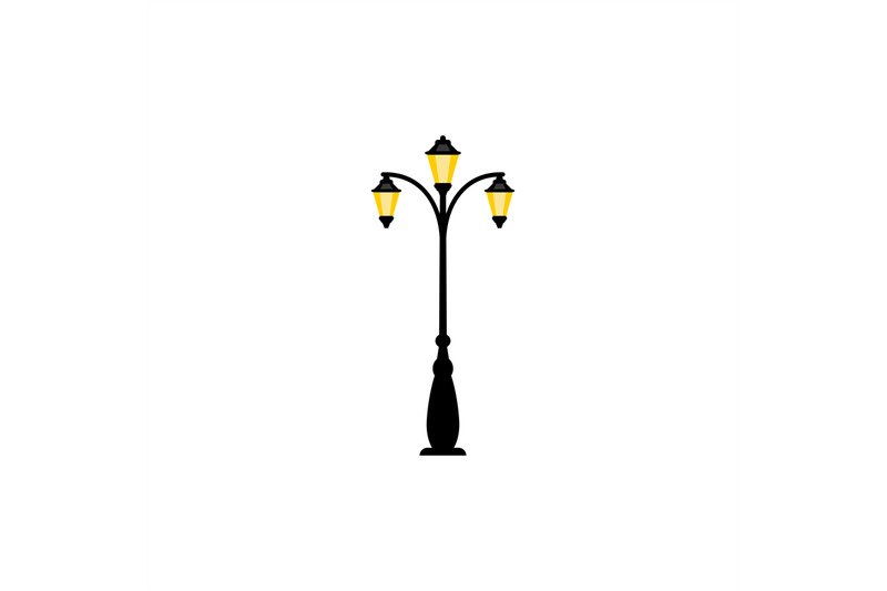 vintage-streetlight-with-three-lamps